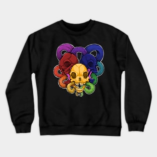 Color Wheel Skulls Crewneck Sweatshirt